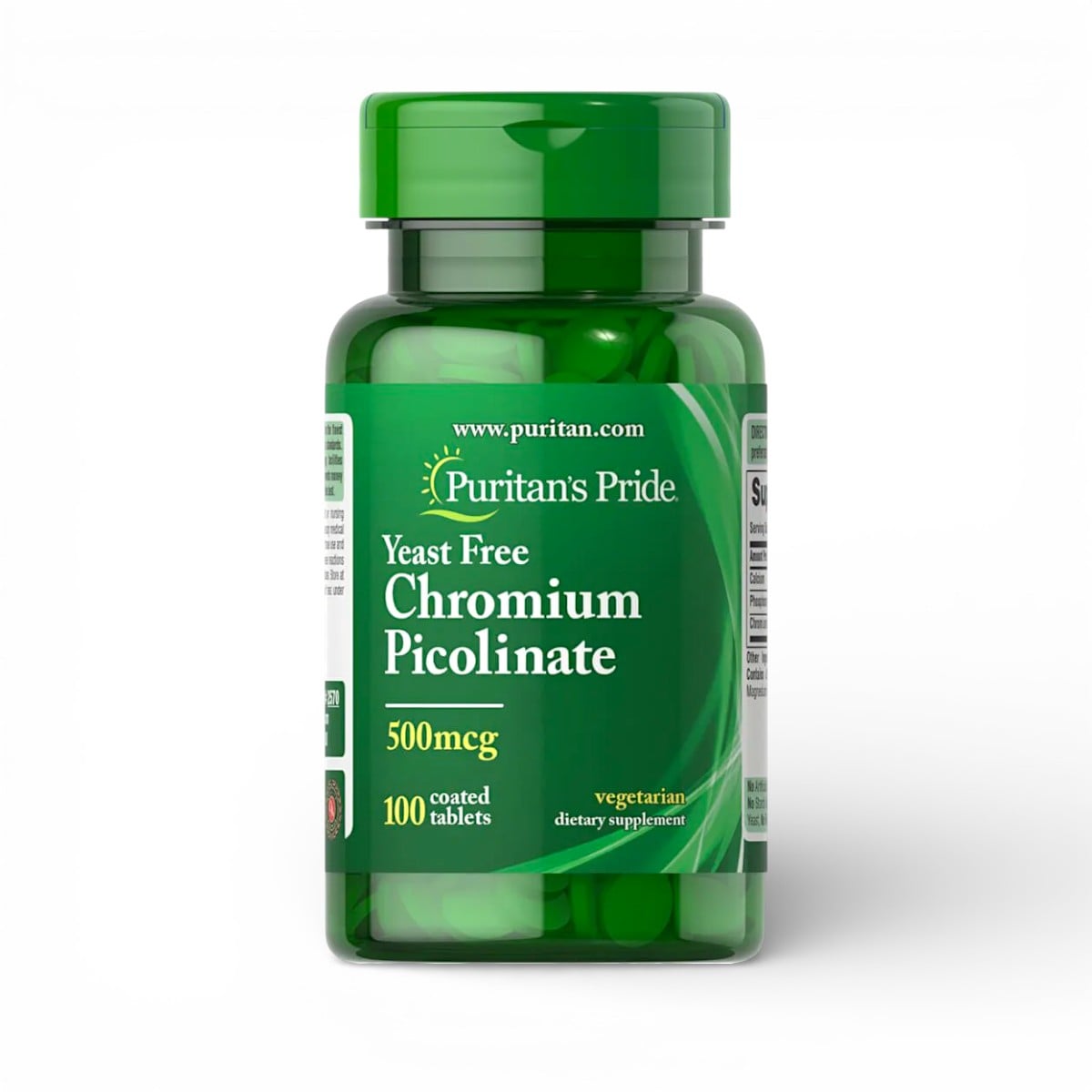 Puritan's Pride, Chromium Picolinate, 500 mcg, 100 Coated Tablets