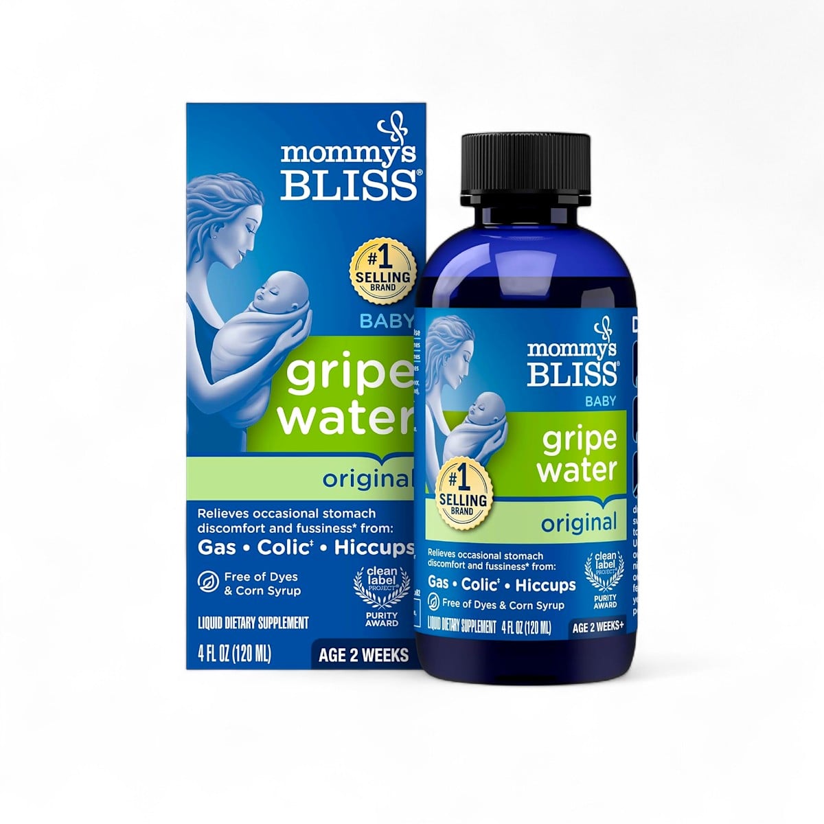 Mommy's Bliss, Original Gripe Water, Age 2 Weeks+, 4 fl oz (120 ml)