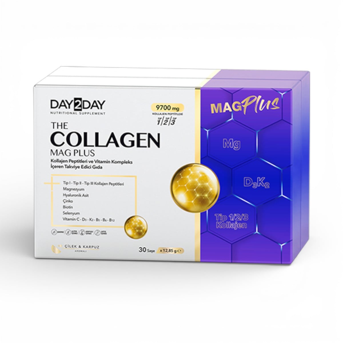 Day2Day, Collagen Mag Plus, 30 Sashe