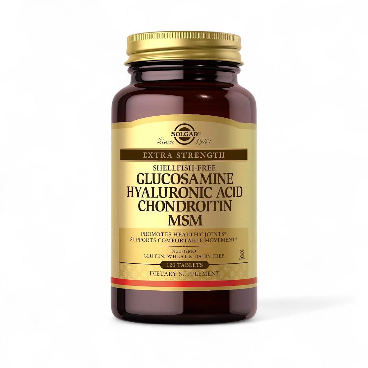 Solgar, Glucosamine Hyaluronic Acid Chondroitin MSM, Extra Strength, 120 Tablets