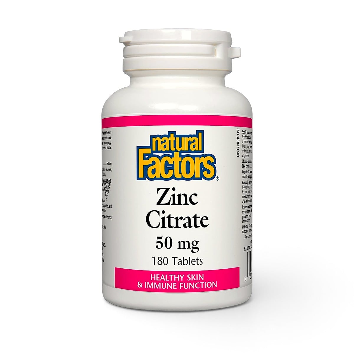 Natural Factors,Zinc Citrate 50 mg,90 tablets
