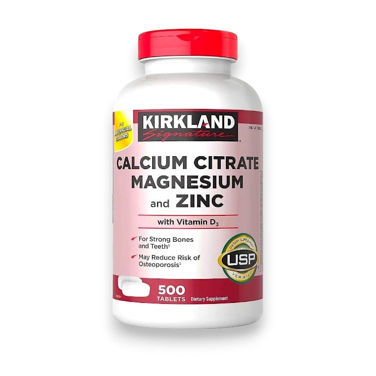 KIRKLAND, Calcium citrate + Magnesium + Zinc, 500 tablet