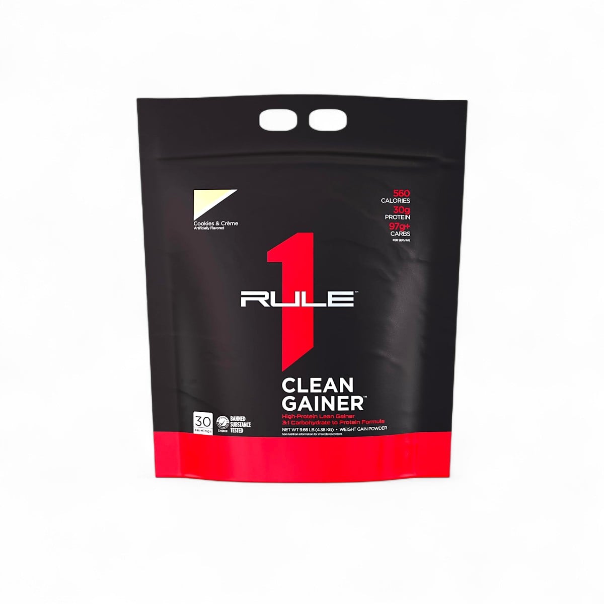 RuleOne, Clean Gainer, Cookies&Cream, 4.38 kg