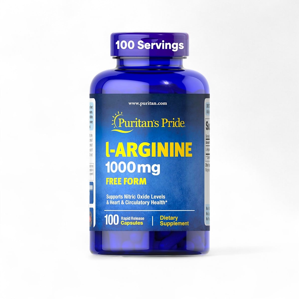 Puritans Pride, L-Arginine, 1000 mg, 100 caps