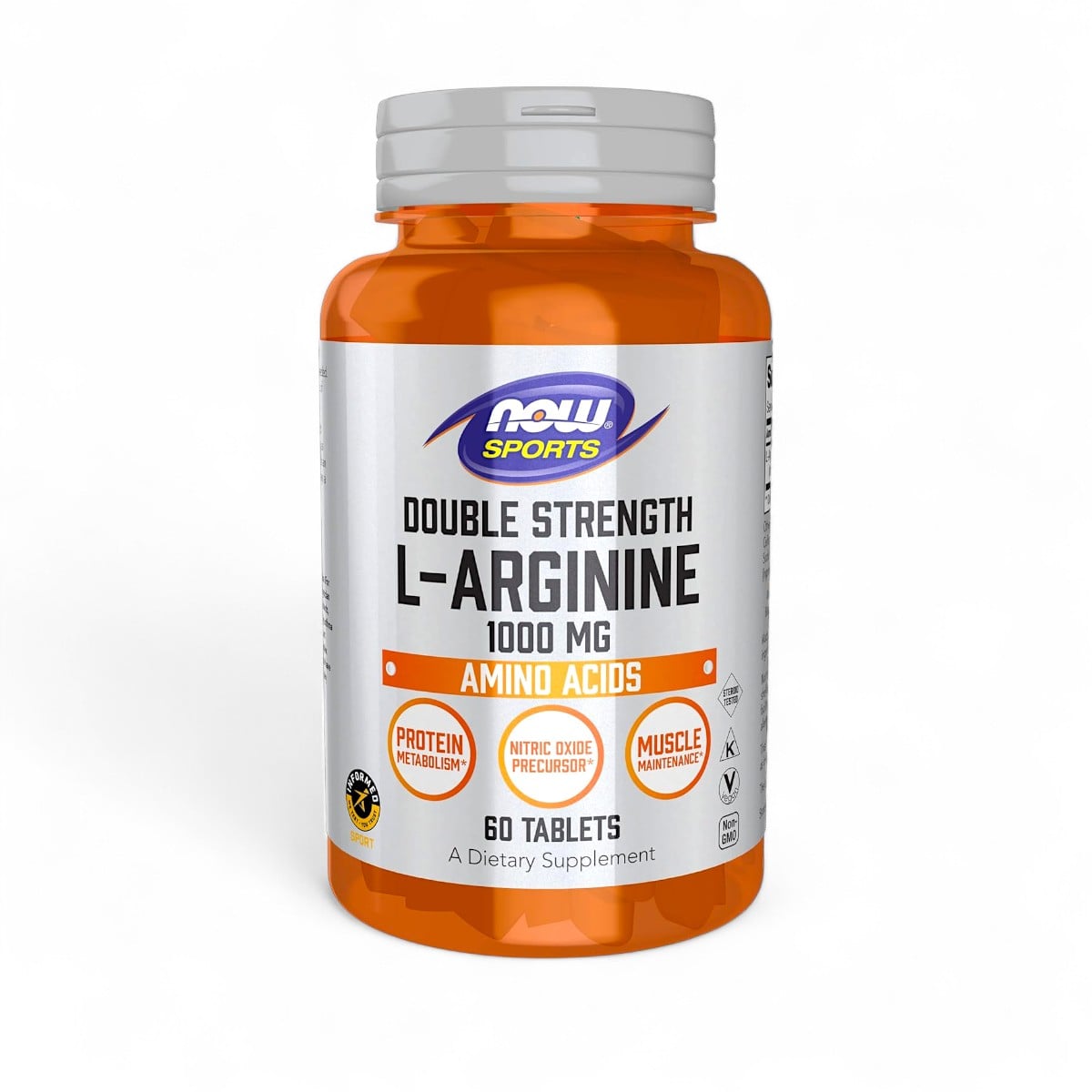 NOW Foods, Double Strength L-Arginine, 1,000 mg, 60 Tablets