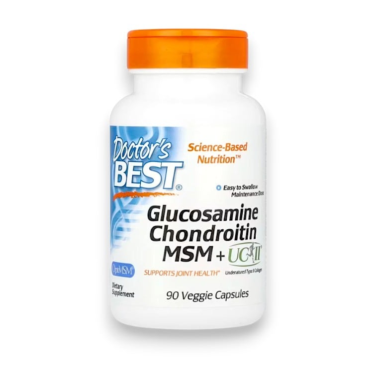 Doctor's Best, Glucosamine Chondroitin, MSM + UCII®, 90 Veggie Capsule