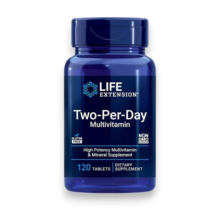 Life Extension, Two-Per-Day Multivitamin, 120 Tablets