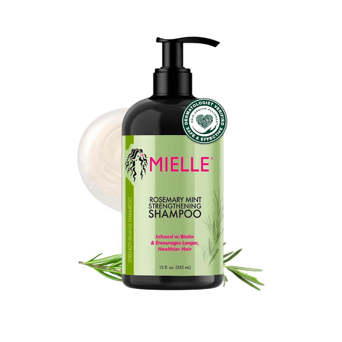 Mielle, Strengthening Shampoo, Rosemary Mint, 12 fl oz (355 ml)