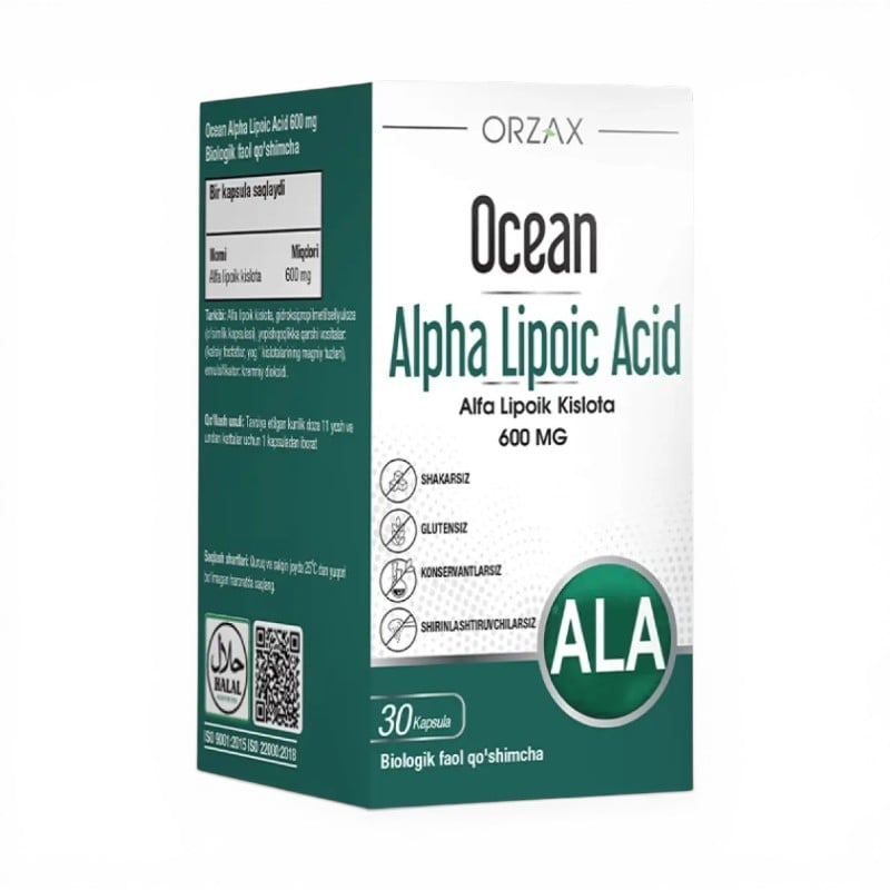 OCEAN, ALPHA LIPOIC ACID 600MG №30 CAPSULE