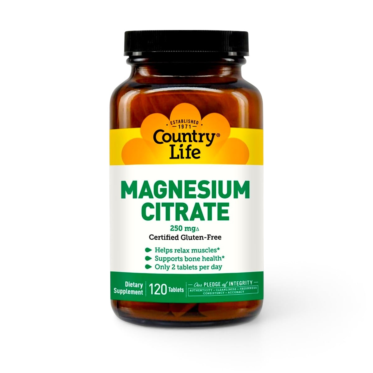 Country Life, Magnesium Citrate, 120 Tablets
