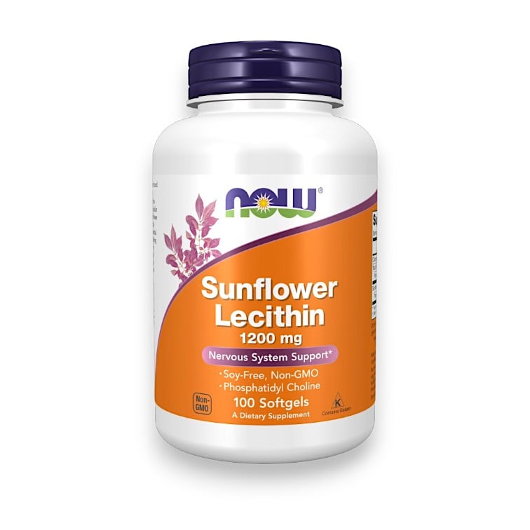 NOW Foods, Sunflower Lecithin, 1,200 mg, 100 Softgels