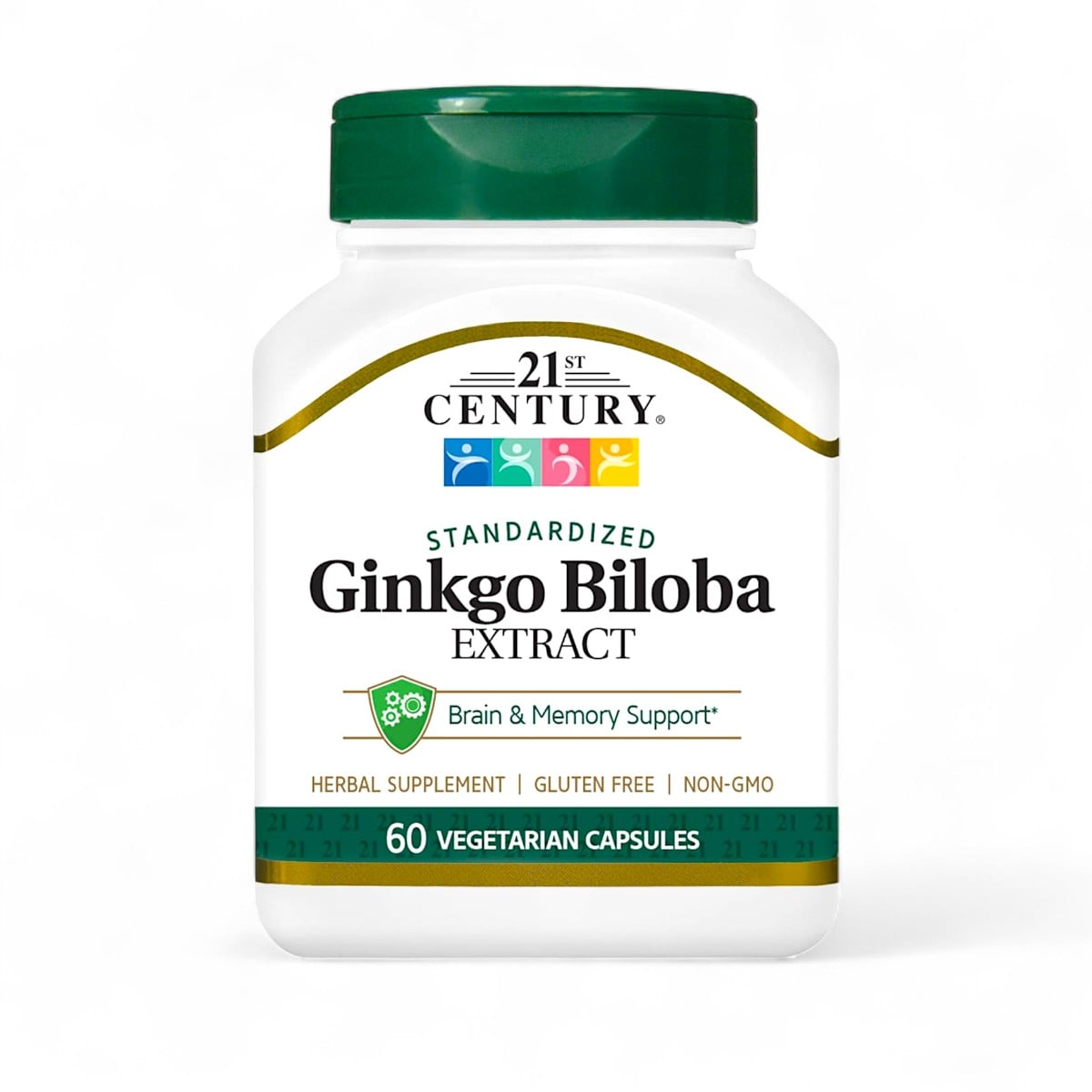 21st Century, Ginkgo Biloba Extract, Standardized, 60 Vegetarian Capsules (60 mg per Capsule)