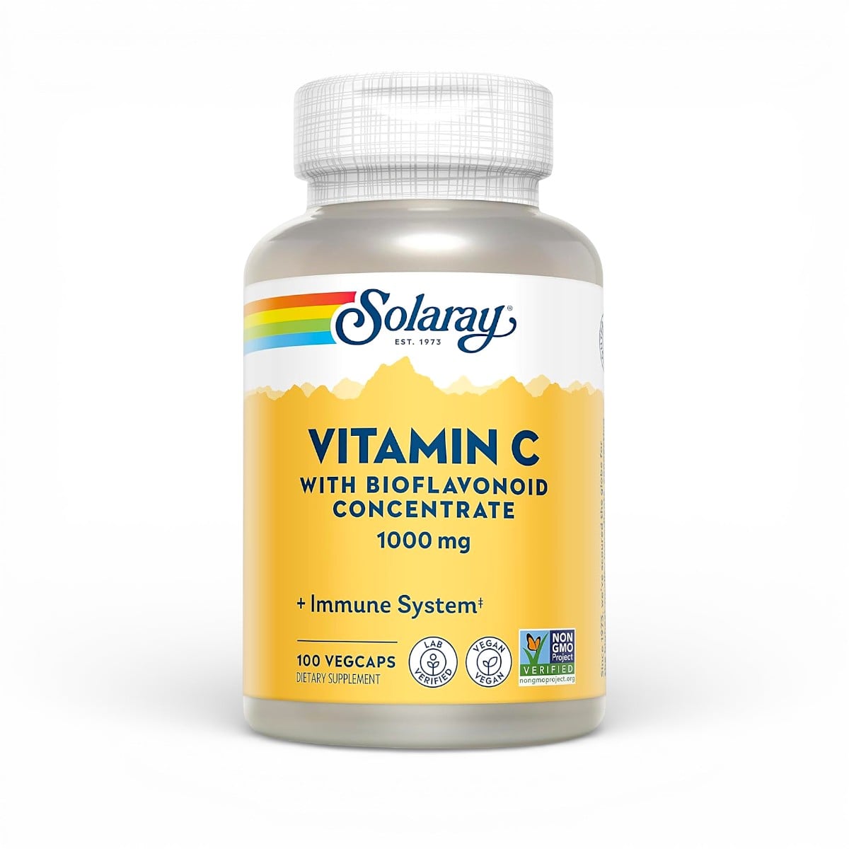Solaray, Vitamin C with Bioflavonoid Concentrate, 1,000 mg, 100 VegCaps