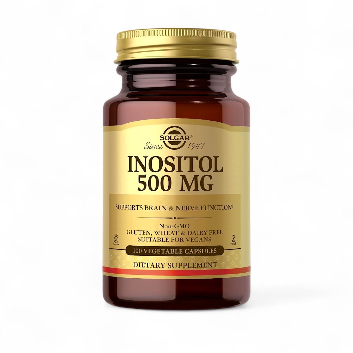 Solgar, Inositol, 500 mg, 100 Vegetable Capsules