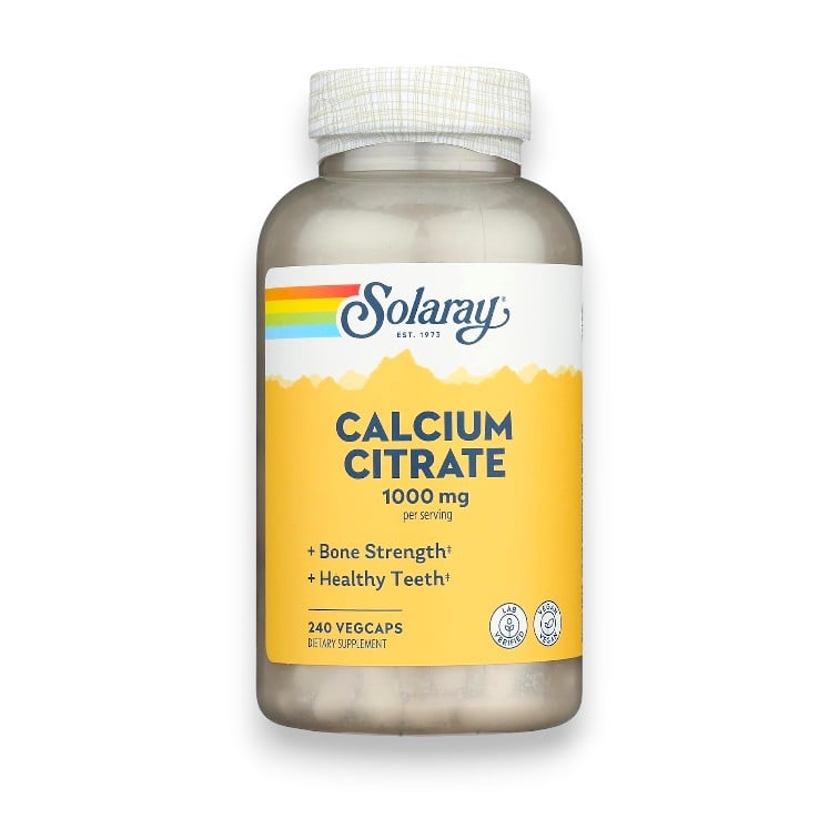 Solaray, Calcium Citrate, 1,000 mg, 240 VegCaps (250 mg per Capsule)