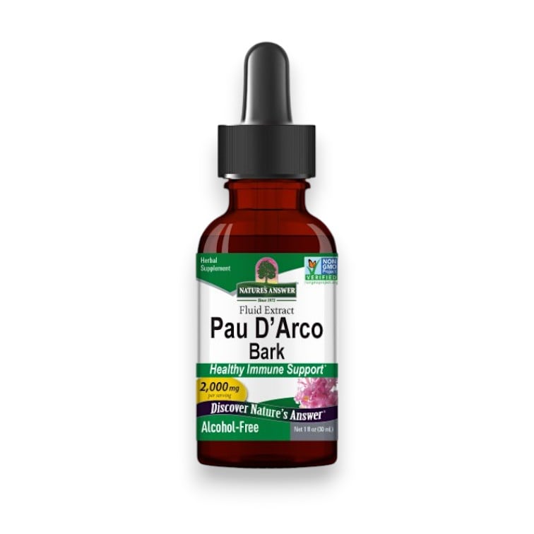 Nature's Answer, Pau D' Arco Bark, Alcohol-Free, 2,000 mg, 1 fl oz (30 ml)