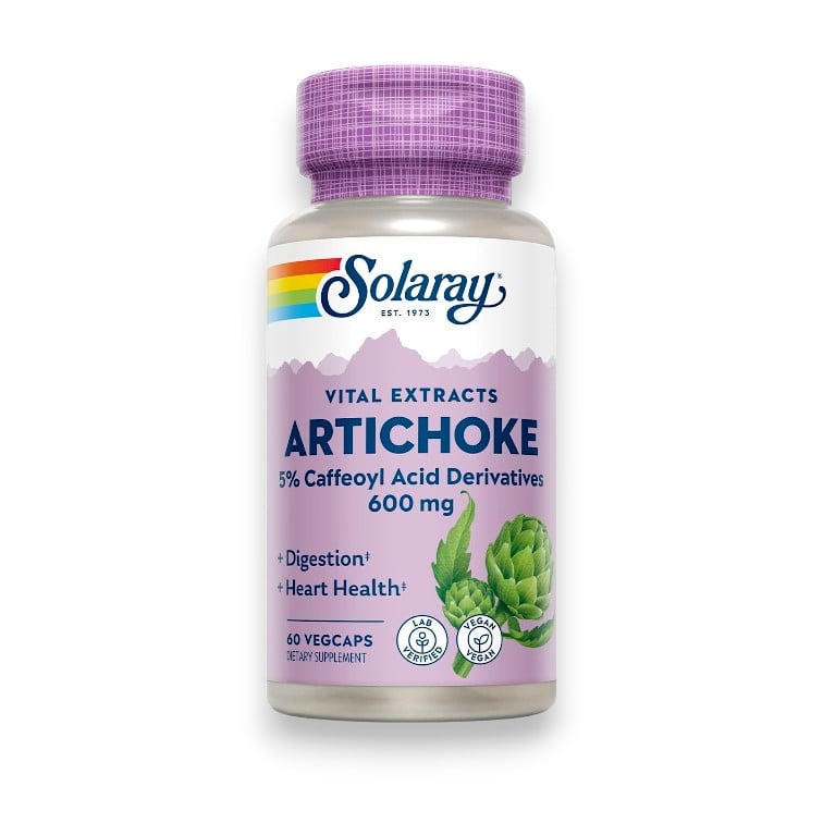 Solaray, Artichoke, 600 mg, 60 Vegcaps (300 mg per Capsule)