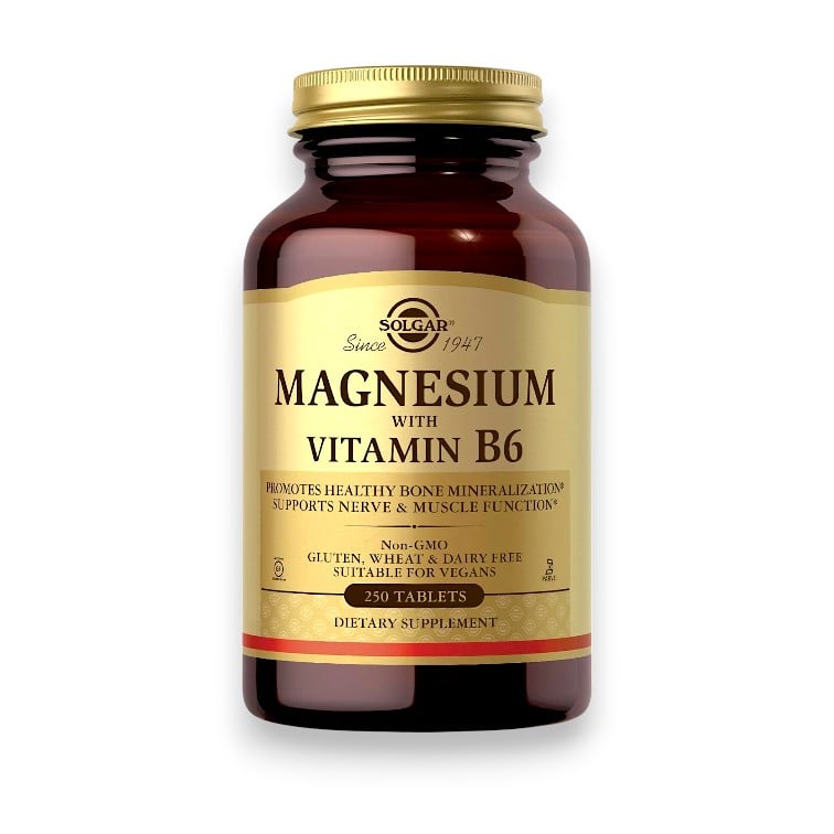 Solgar, Magnesium with Vitamin B6, 250 Tablets