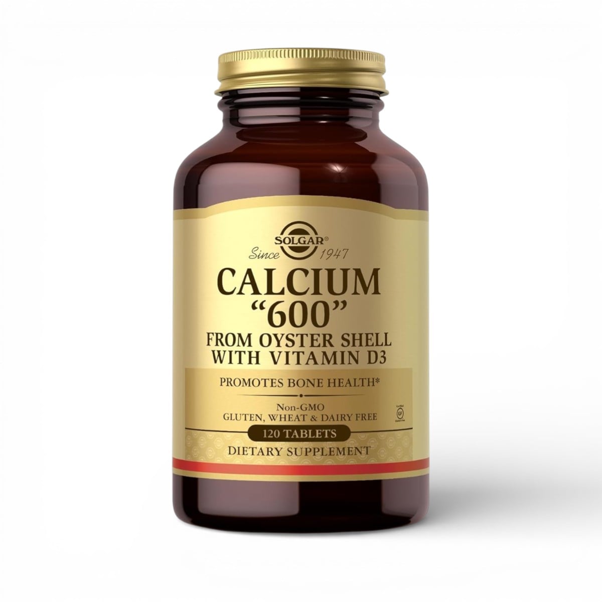 Solgar, Calcium "600" from oyster shell with Vitamin D3, 120 Tablets