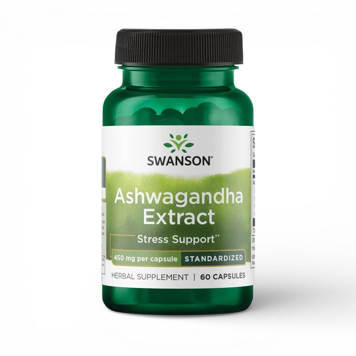 Swanson, Ashwagandha Extract, Standardized, 450 mg, 60 Capsules