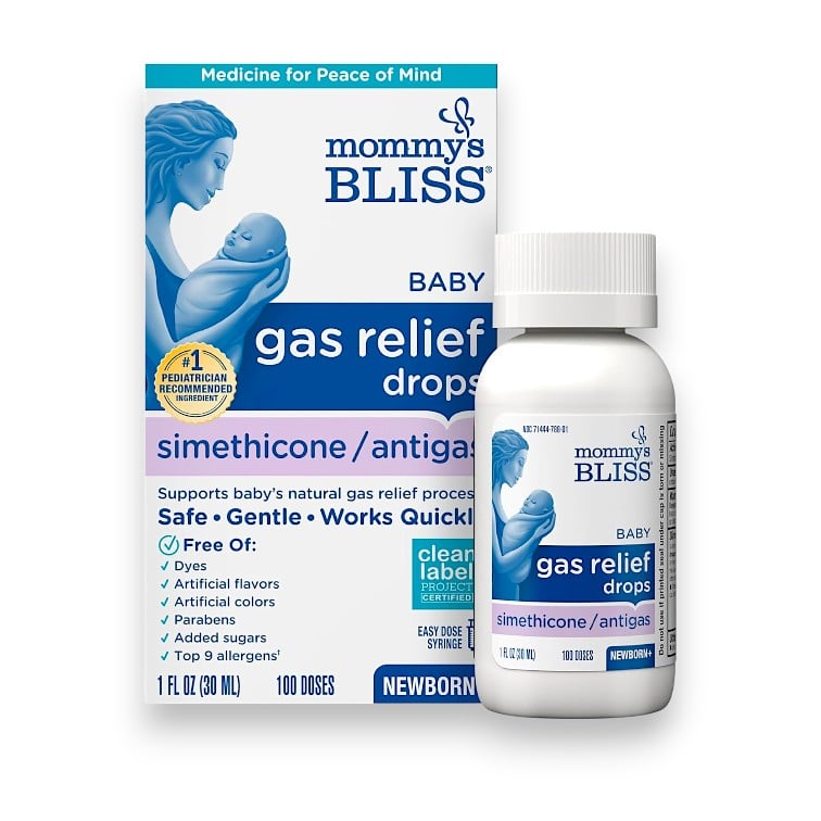Mommy's Bliss, Baby Gas Relief, Simethicone Drops, Newborn+, 20 mg , 1 fl oz (30 ml)