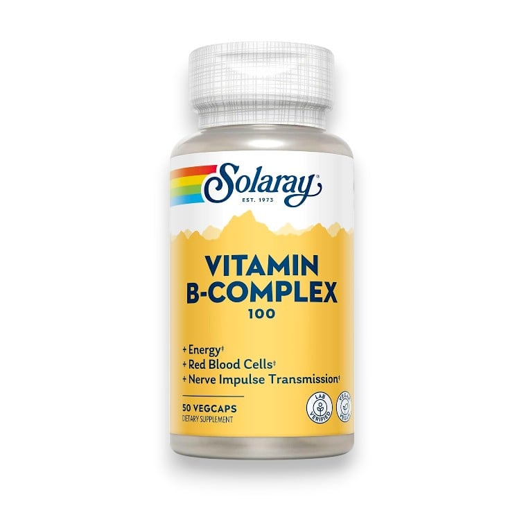 Solaray, Vitamin B-Complex 100, 50 VegCaps