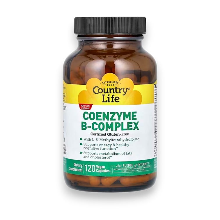 Country Life, Coenzyme B-Complex, 120 Vegan Capsules