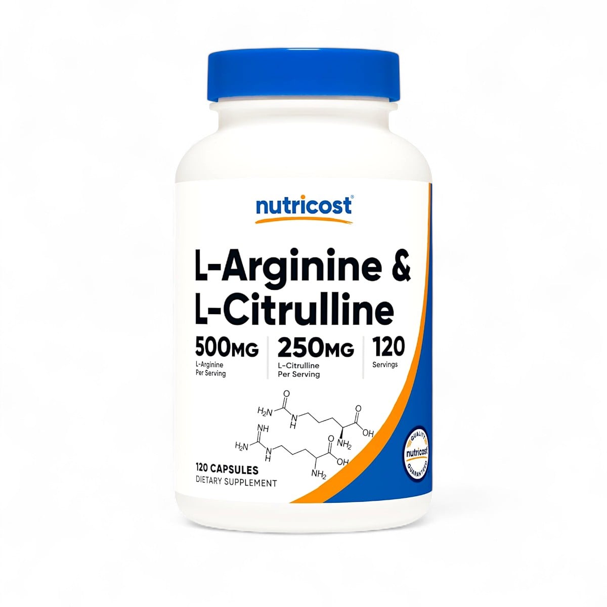 Nutricost, L-Arginine & L-Citrulline, 120 Capsules