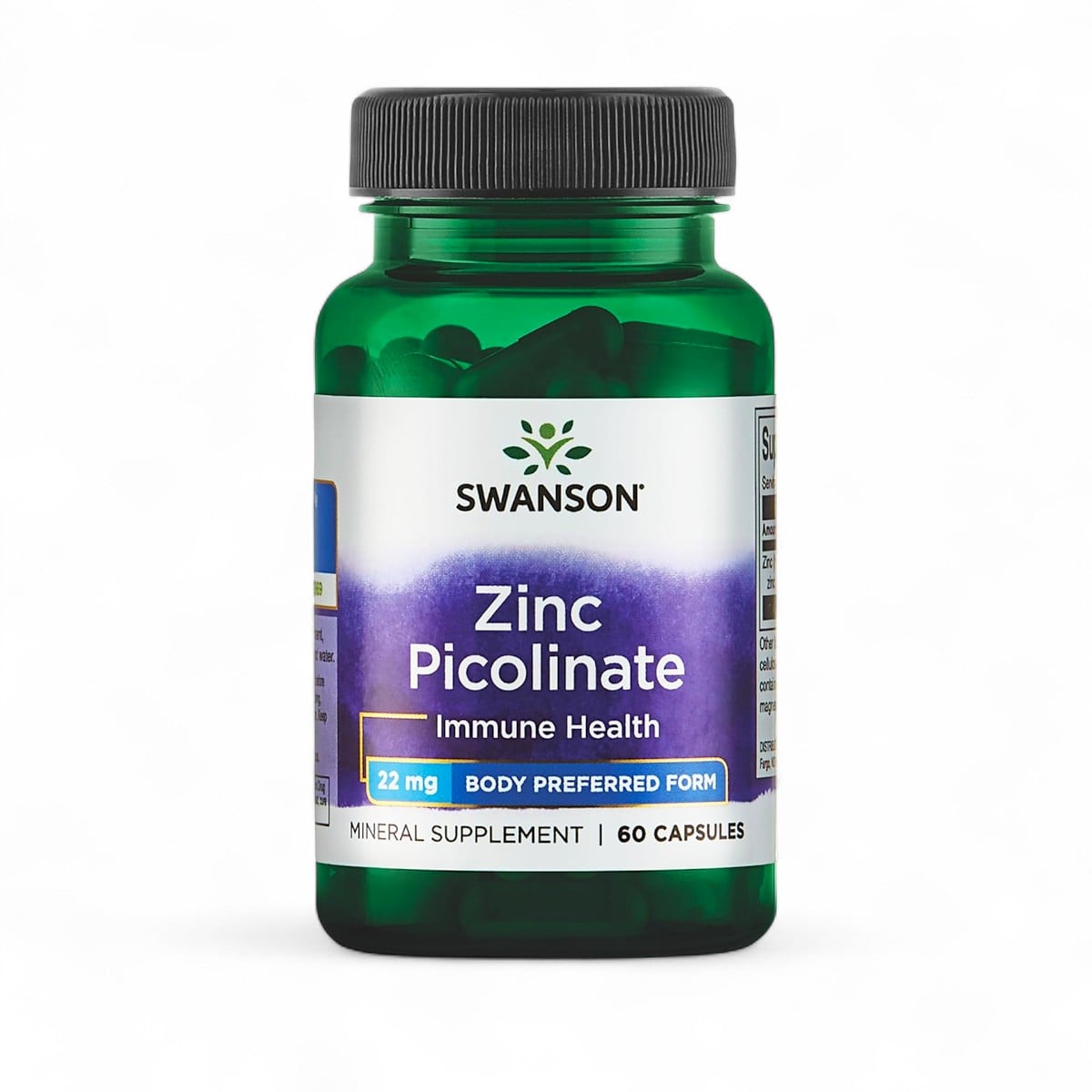 Swanson, Zinc Picolinate, 22 mg, 60 Vegan Capsules