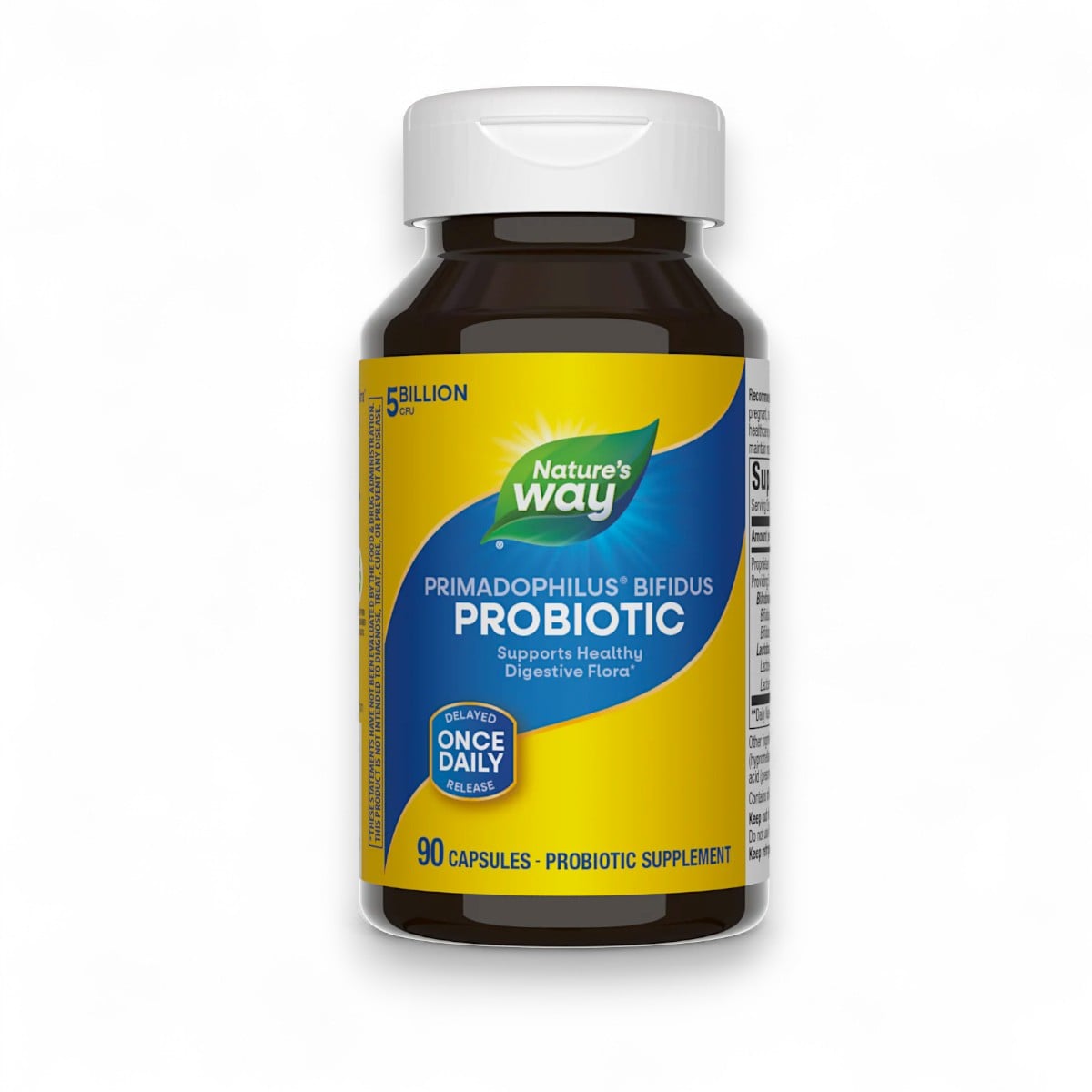 Nature's Way, Primadophilus® Bifidus Probiotic, 5 Billion CFU, 90 Capsules