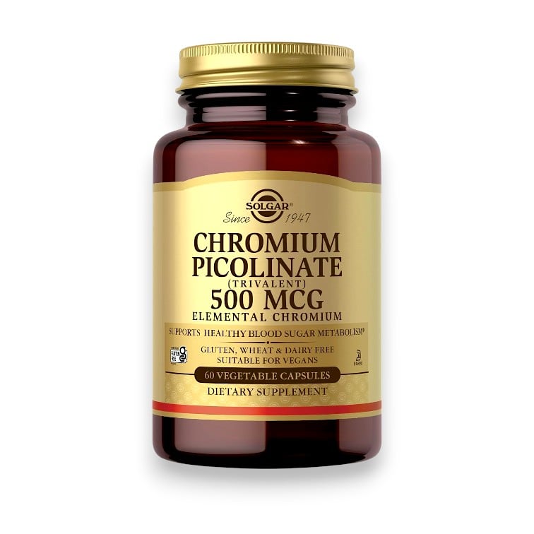 Solgar, Chromium Picolinate, 500 mcg, 120 Vegetable Capsules