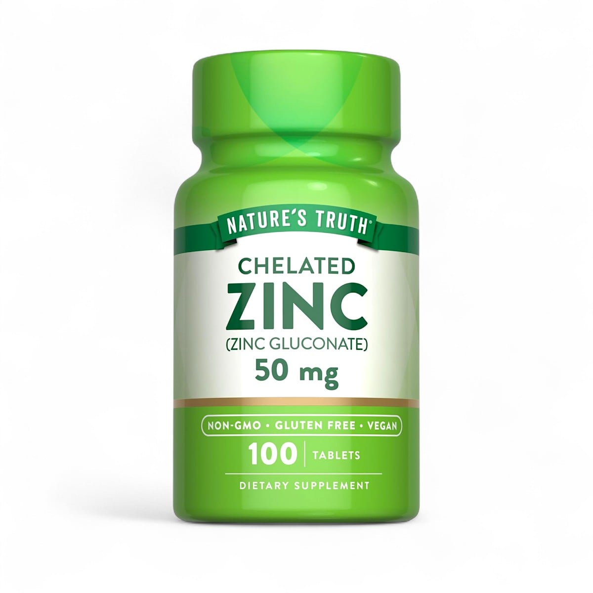 Nature's Truth, Zinc, Chelated , 50 mg, 100 Tablets