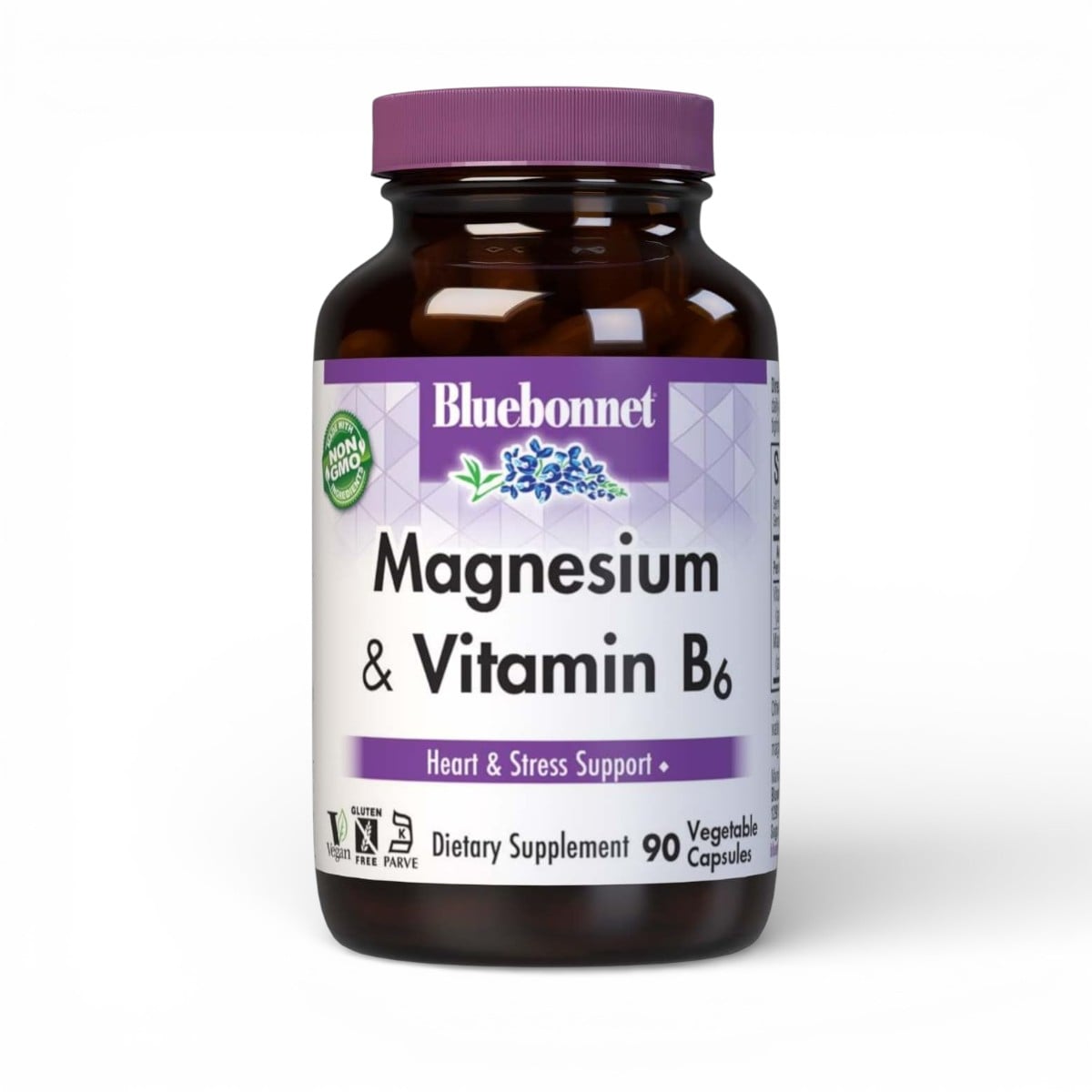 Bluebonnet Nutrition, Magnesium & Vitamin B6, 90 Vegetable Capsules