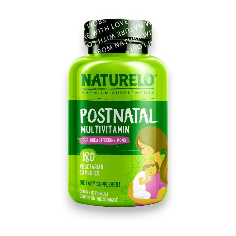 NATURELO, Postnatal Multivitamin for Breastfeeding Moms, 180 Vegetarian Capsules