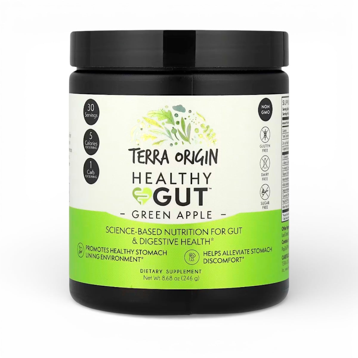 Terra Origin, Healthy Gut™, Green Apple, 8.68 oz (246 g)