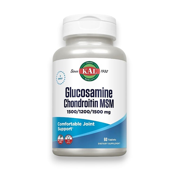 KAL, Glucosamine Chondroitin MSM, 60 Tablets
