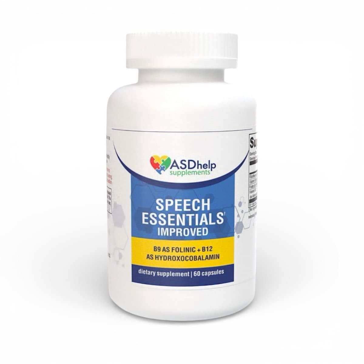 ASD Help Supplements, Speech Essentials, 60 Capsules