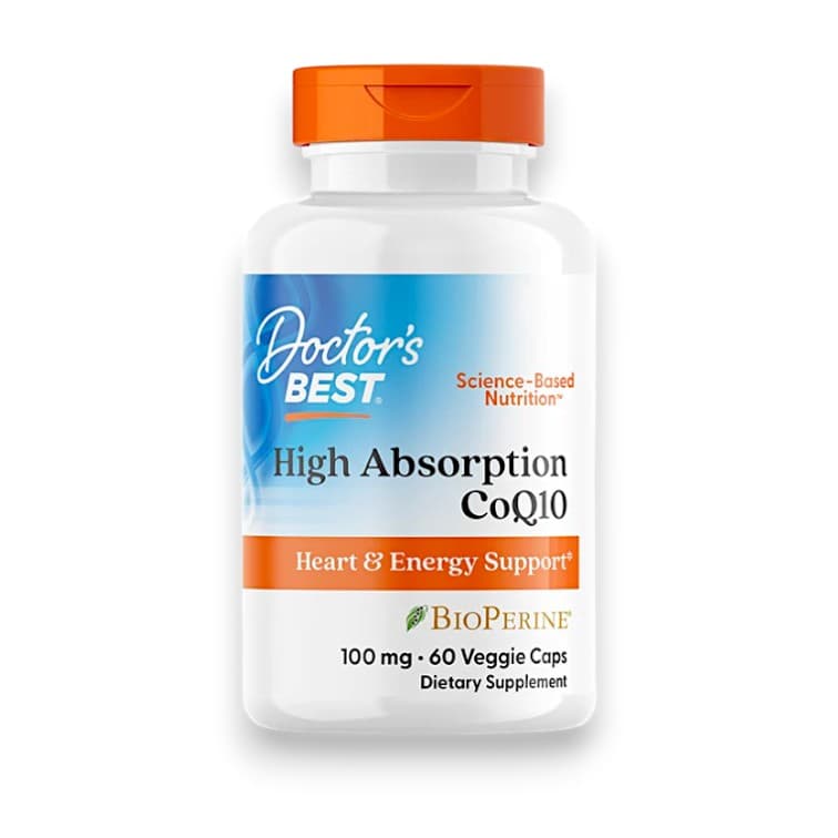Doctor's Best, High Absorption CoQ10 with BioPerine, 100 mg 60 Veggie Caps