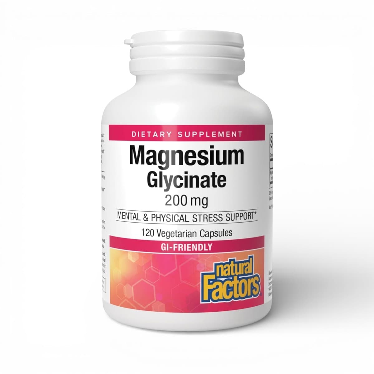 Natural Factors, Magnesium Glycinate , 200 mg, 120 Vegetarian Capsules
