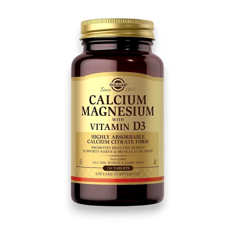 Solgar, Calcium Magnesium with Vitamin D3, 150 Tablets
