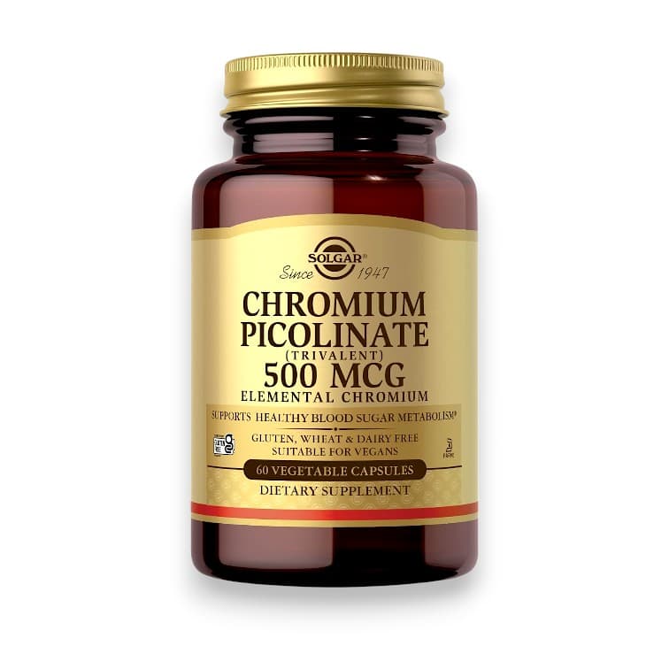 Solgar, Chromium Picolinate, 500 mcg, 120 Vegetable Capsules